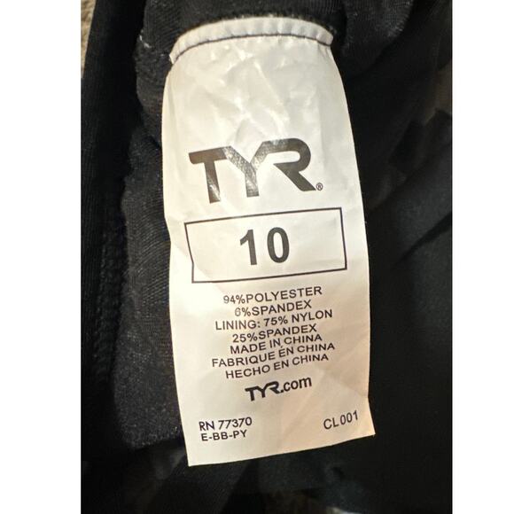 TYR Durafast Elite® Women's Diamond Controlfit Swimsuit - Carbon Hex Size 10 New - Picture 3 of 6